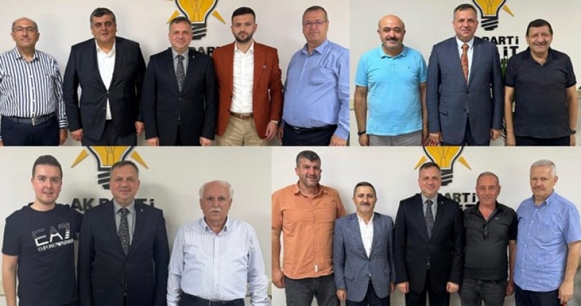 AK Parti İzmit İlçenin yeni başkanı Halil Dokuzlar'a hayırlı olsun ziyaretleri