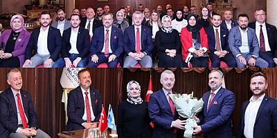 AK İzmitin Başkanı Halil Dokuzlar yönetimiyle Tahir Başkan ziyaretinde