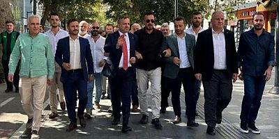 AK Partili Halil Dokuzlar Teşkilatla Yürüyüş yolunda