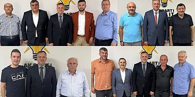 AK Parti İzmit İlçenin yeni başkanı Halil Dokuzlar'a hayırlı olsun ziyaretleri