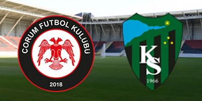 Çorum FK Kocaelispor Perşembe 20.00 Şehir Stadı