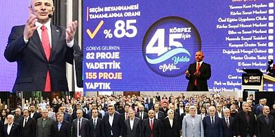 Körfezde Şener Başkanın Seçim beyannamesi tamamlanma oranı %85