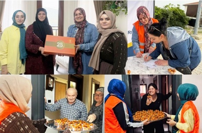 AK Kadın İzmit Pınar Başkan yönetimiyle Sepetçi konutları ziyaretlerinde