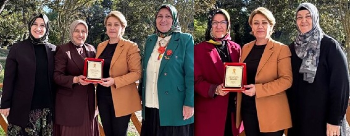 AK Kadınlar Yasemin Özdemir'den Darıca, Dilovası İlçelerine başarı Plaketi