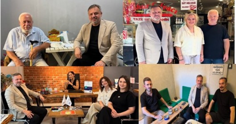 AK Parti İzmit İlçe Bakanı Halil Dokuzlar izmitte saha ziyaretlerinde