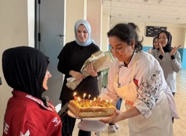 Bocce Dünya Şampiyonu Havva'ya Goncada kutlama