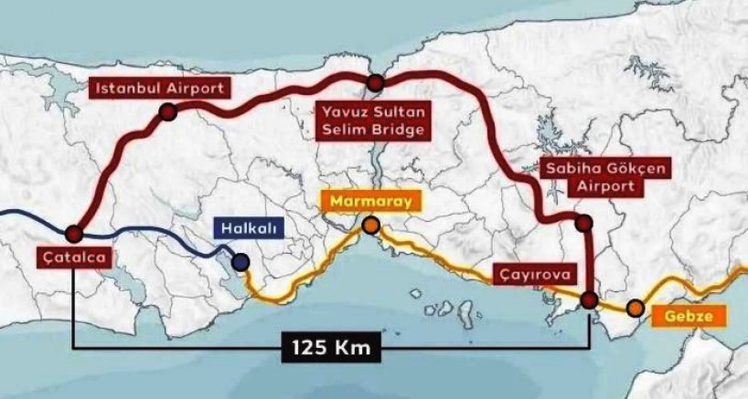Çayırova çıkışlı demiryolu iki havalimanı bağlantılı