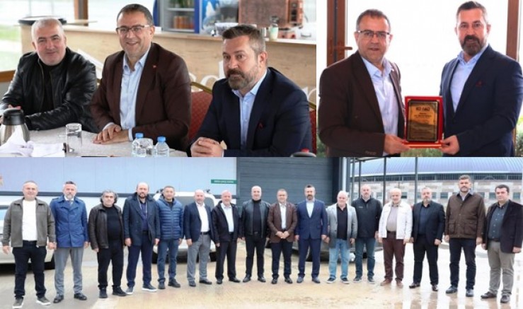 Derincenin Başkanı Sertif Gökçe, KOVİAD Heyetini Beşdivanda ağırladı