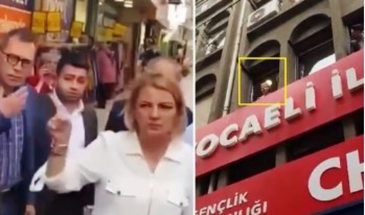 'Hainler diye Önünde Parmak salladığı camdan el salladı!