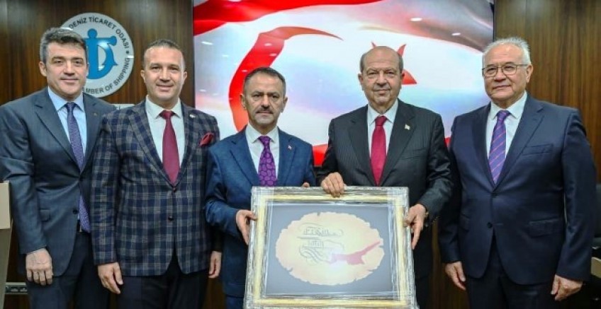 KKTC'den Ersin Tatar İMEAK Deniz Ticaret Odası Kocaeli Şubesi Meclisinde
