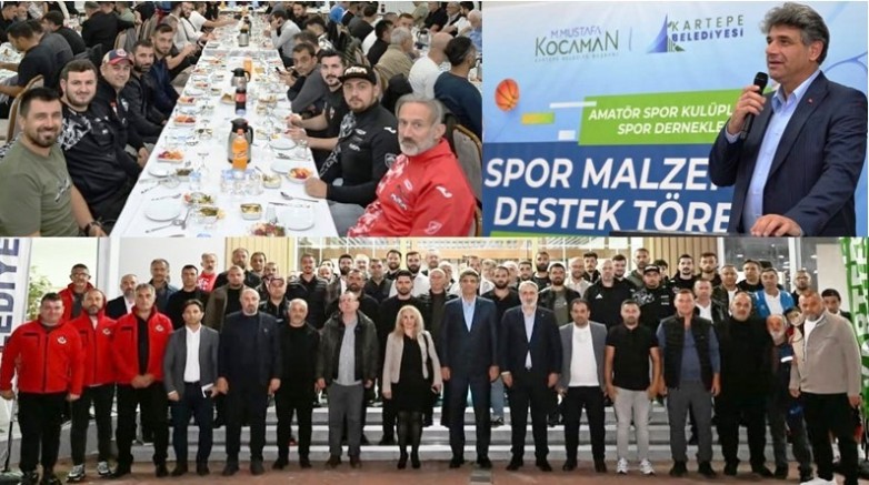 Mustafa Başkandan Amatör Spora 3.350 bin TL'lik Spor malzeme desteği