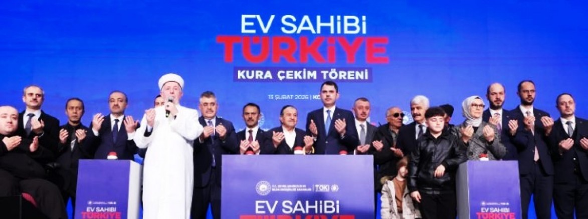 Kurum 10 bin 340 konutun kura çekiliş törenine katıldı