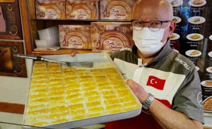 Millilere sütlü Nuriye tatlısı Metin Güvenden