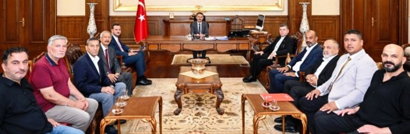 Roman STK Temsilcilerinin Vali Aktaş'la görüşmesi