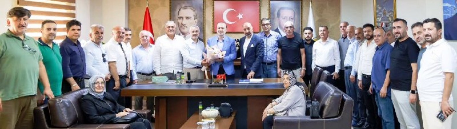 AK Parti İl Başkanı Şahin Talus'a Mardin Dernekleri heyetinden ziyaret