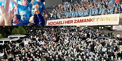 AK Gençlerin çoşkulu tezahüratı Erdoğan'a Kocaeli Yerinde mi? dedirtti