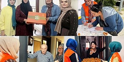 AK Kadın İzmit Pınar Başkan yönetimiyle Sepetçi konutları ziyaretlerinde