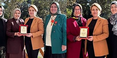 AK Kadınlar Yasemin Özdemir'den Darıca, Dilovası İlçelerine başarı Plaketi