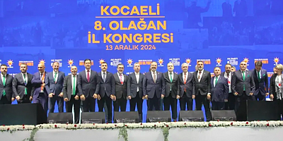 AK Parti Kocaeli'nin Erdoğan'lı kongresinde Şahin Talus'un yeni yönetimi
