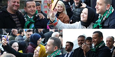 AK Partili Muharren Tutuş'a İzmit'in heryerinde büyük teveccüh sevgi Seli