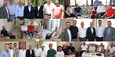 AK Partili Şahin Talus, kutsal topraklardan dönen hacıları ziyaret ediyor