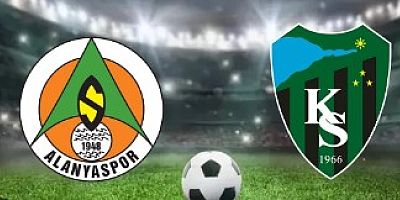 Alanyaspor-Kocaelispor Çarşamba 16.00