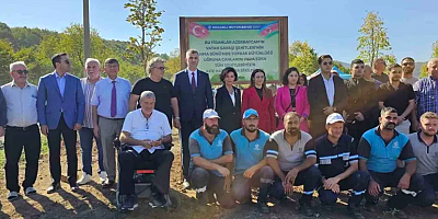 Azerbaycan Kardeşlik Hatıra Ormanına fidanlar dikildi