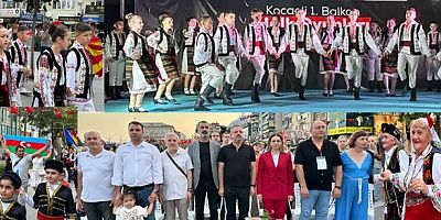 Balkan Folklor Festivalinin İzmit Kent Meydanında muhteşem gösterileri