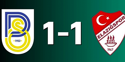 Belediye Derincespor Elazığ'la 1-1 berabere kaldı