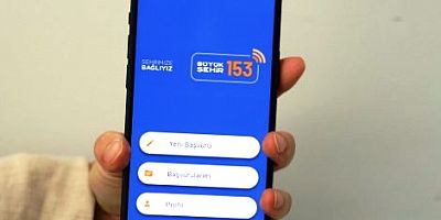 Büyükşehir 153 Çağrıdan Çek-İlet mobil uygulaması