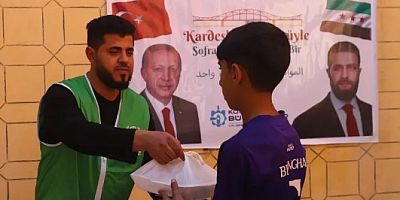 Büyükşehirden Rakka'da 1000 kişilik iftar ikramı