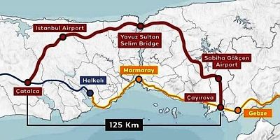 Çayırova çıkışlı demiryolu iki havalimanı bağlantılı