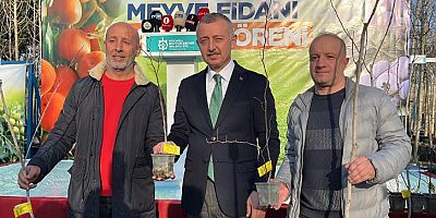 Çiftçilere Trabzon hurması ve Yaban Mersini fidanı