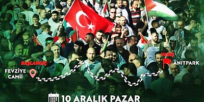 Dünya İnsan Hakları Günü’nde adımlarımız Filistin’in özgürlüğü İçin! Yürüyüş Pazar 13.30