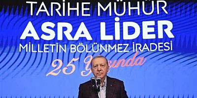Erdoğan Çeyrek Asırlık Destan Toplantısında