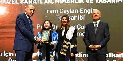 Erdoğan'dan İrem Ceylan'a Yılın doktora Tezi ödülü