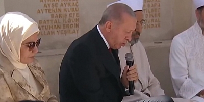 Erdoğan Şehitlerin ruhuna kuran-ı kerim okudu 