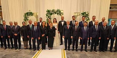 Faruk Karaduman'ın kızına bol şahitli görkemli nikah 