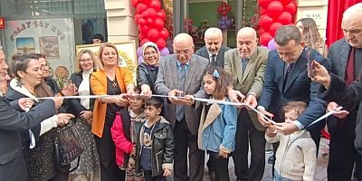 Fatma Keskiner çikolata mağazasını hizmete açtı