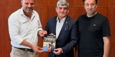 Futnet Başkanı Mehmet Zeki Kutludan Ceyhun Yalçın ziyareti