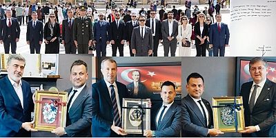 İZGİAD Heyeti Atanın Huzuruna çıktı, TBMM'de Kocaelili vekilleri dolaştı