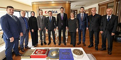 İzmit Batı trakyalılardan TİKA'nın hemşeri Başkanı Abdullah Eren'e ziyaret