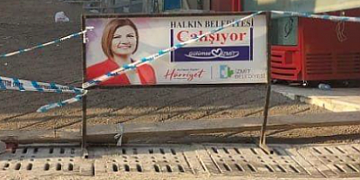“İzmit Belediyesi su giderini betonla kapatmaya çalışmış”