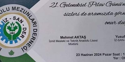 İZSANDER Geleneksel Pilav Günü oklu bahçesinde