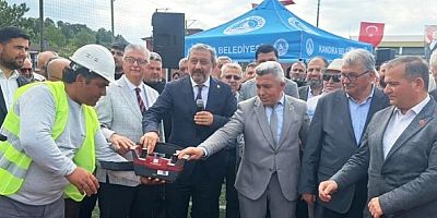 Kandıra İlçe Stadı Tribün  Çok Amaçlı Tesise tören