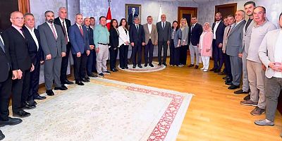 Kent Konseyi Ceyhun Yalçın'dan Büyükşehirde Tahir Büyükakın ziyareti