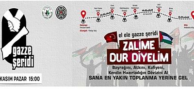 KGKT-KMKB 'El Ele Gazze Şeridi Zalime Dur Diyelim Eylemi Pazar 15.00