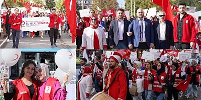 Kızılay Haftasında Kızılay Kocaeli'den Etkinlikler Sergi Yürüyüş kan bağışı