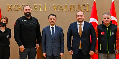 Kocaeli Afet Platformu Vali Aktaş ziyaretinde