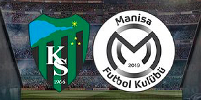 Kocaelispor 1.Ligdeki ilk maçında Manisa'ya 2-0 yenildi